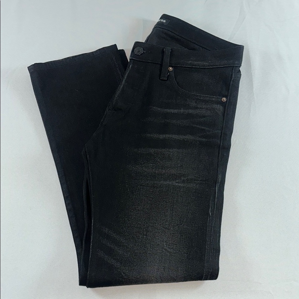 NWOT• Express Men’s Black Skinny Jeans w/Distressed Finish